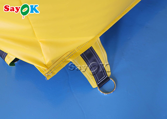 Square Inflatable Lifesaving Pad Yellow Water Lifesaving Equipment