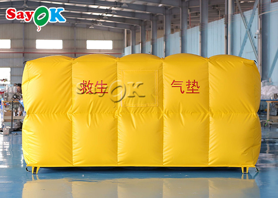 Square Inflatable Lifesaving Pad Yellow Water Lifesaving Equipment