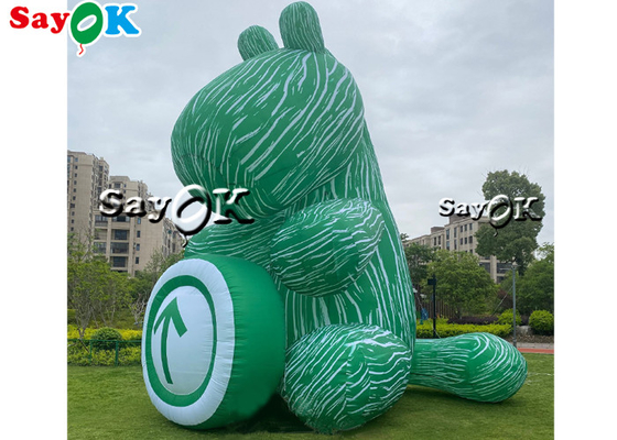 Itinerary Code Inflatable Green Bouncy Horse Model 10m For Event Showing