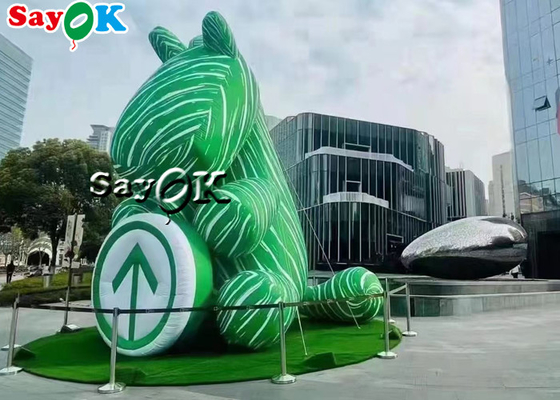 Itinerary Code Inflatable Green Bouncy Horse Model 10m For Event Showing