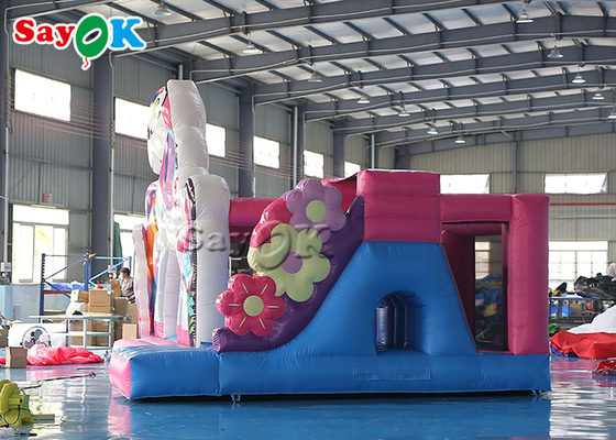 Unicorn Themed Inflatable Trampoline For Kids Birthday Party Games