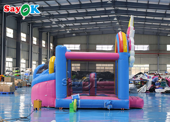 Sayok Flower Theme Inflatable Bouncing Trampoline With Slide Inflatable Bounce House Bouncing Jumpers