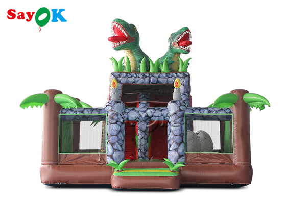 Kids Inflatable Bounce Amusement Park Dinosaur Theme Bouncy Castle