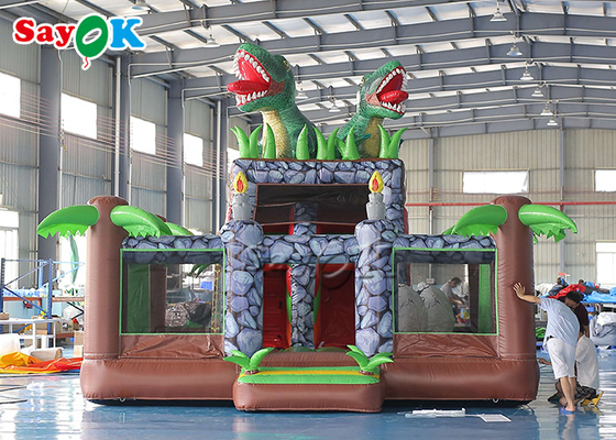 Kids Inflatable Bounce Amusement Park Dinosaur Theme Bouncy Castle