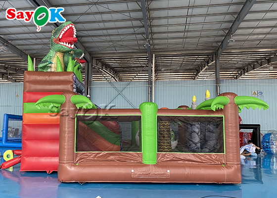 Kids Inflatable Bounce Amusement Park Dinosaur Theme Bouncy Castle