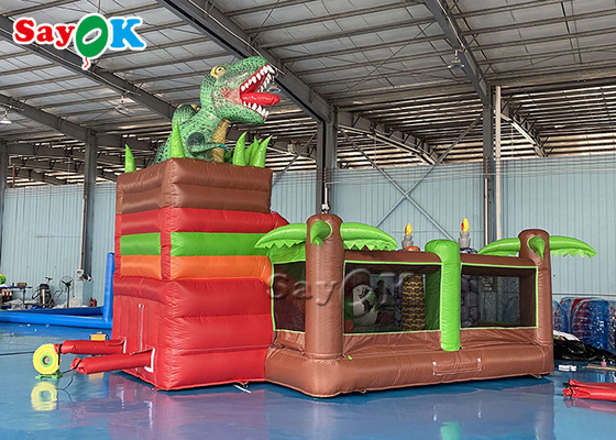 Kids Inflatable Bounce Amusement Park Dinosaur Theme Bouncy Castle