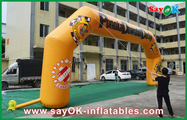 Inflatable Archway Blower Waterproof Inflatable Arch 0.6mm PVC 11mLx4.5mH For Advertising