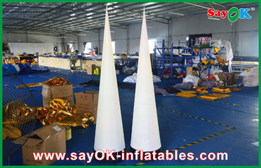 Logo Print Inflatable LED Cone Inflatable Lighting Decoration Waterproof For Advertising