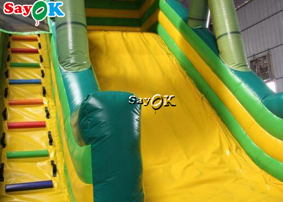 Inflatable Kids Slide Commercial Inflatable Bouncer Slide Panda Bamboo Forest Theme Inflatable Slippery Slide