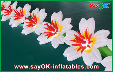 Wedding Decoration Inflatable LED Flower Chain Colorful Oxford Cloth