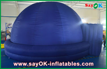 Blue Inflatable Planetarium Dome Projection Cloth For Teaching