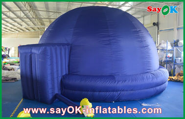 Blue Inflatable Planetarium Dome Projection Cloth For Teaching