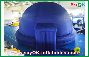 Blue Inflatable Planetarium Dome Projection Cloth For Teaching