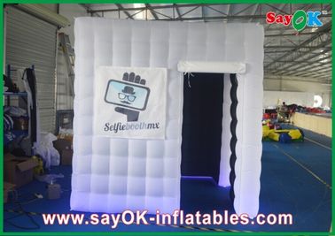 Wedding Photo Booth Hire White Inflatable Photo Booth Enclosure Led Lights For Wedding Party