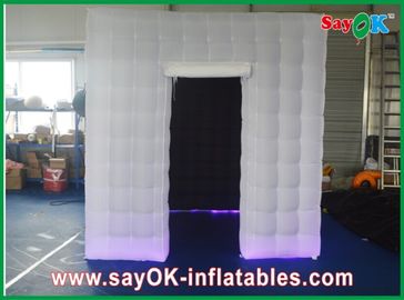 Wedding Photo Booth Hire White Inflatable Photo Booth Enclosure Led Lights For Wedding Party