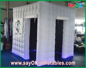 Wedding Photo Booth Hire White Inflatable Photo Booth Enclosure Led Lights For Wedding Party
