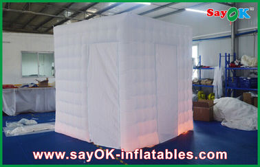 Party Photo Booth Foldable Inflatable Photobooth Kiosk Built-In Blower Fireproof Cloth