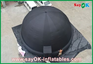 Diameter 5m Black Inflatable Projection Planetarium With Blower SGS ROHS