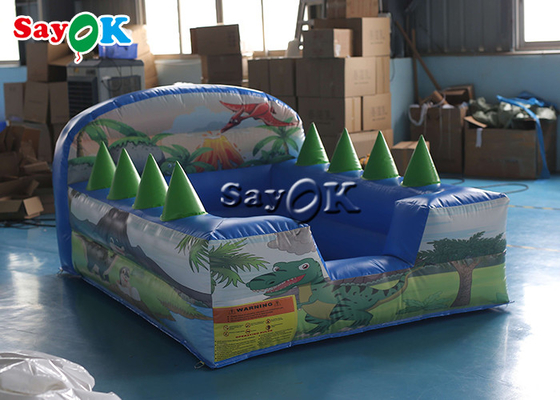 Dinosaur Themed Backyard Inflatable Ball Pit Pool With Air Blower