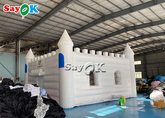 Inflatable Yard Tent Custom White Bouncy Castle Tent For Wedding Party Light Weight