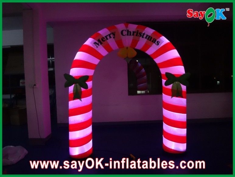 9 Feet Holiday Decotations Lovely Inflatable Christmas Arch With Led Lights