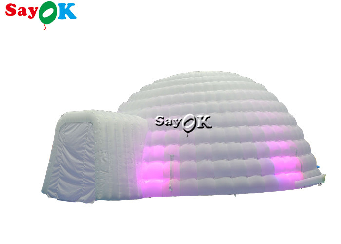 Inflatable Igloo Tent Pure White LED Inflatable Tent Lighting Round Dome For Disco Party Events Inflatable Air Tent