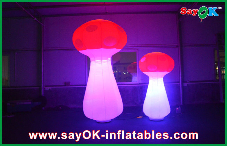 Standing Inflatable Lighting Decoration Giant Inflatable Mushroom For Indoor