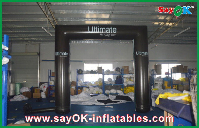 Halloween Inflatable Archway Black Truss Inflatable Arch PVC Tube Archway With CE / UL Blower