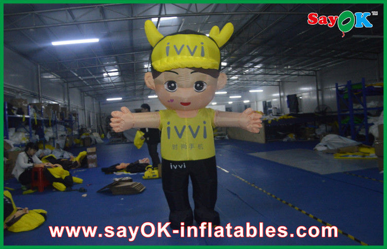 Events Party Moving Inflatable Cartoon Characters With Oxford Cloth