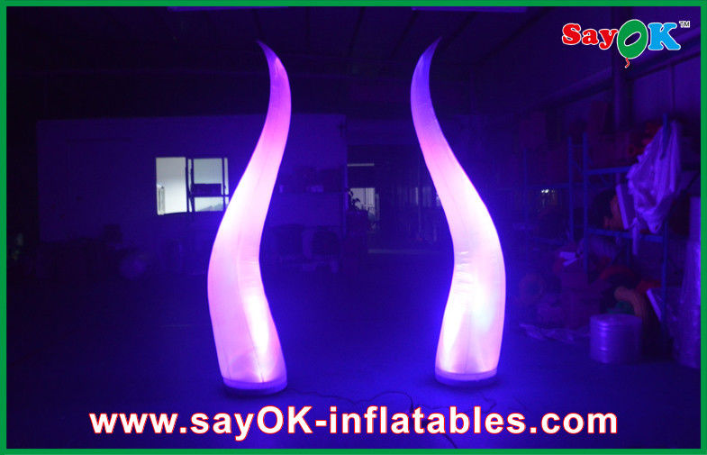 Cone 190T Nylon Inflatable Lighting Decoration , Indoor Party Inflatable Lighting Stage