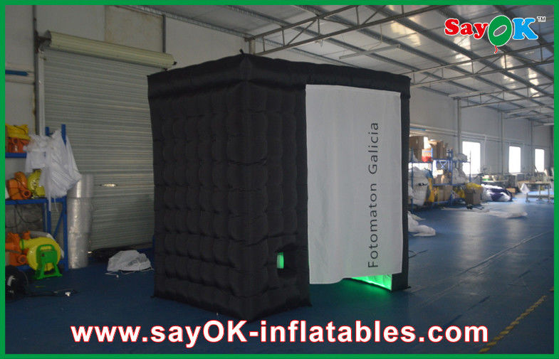 Inflatable Photo Booth Hire Club Led Black Inflatable Photo Booth , Foldable Portable Photo Booth