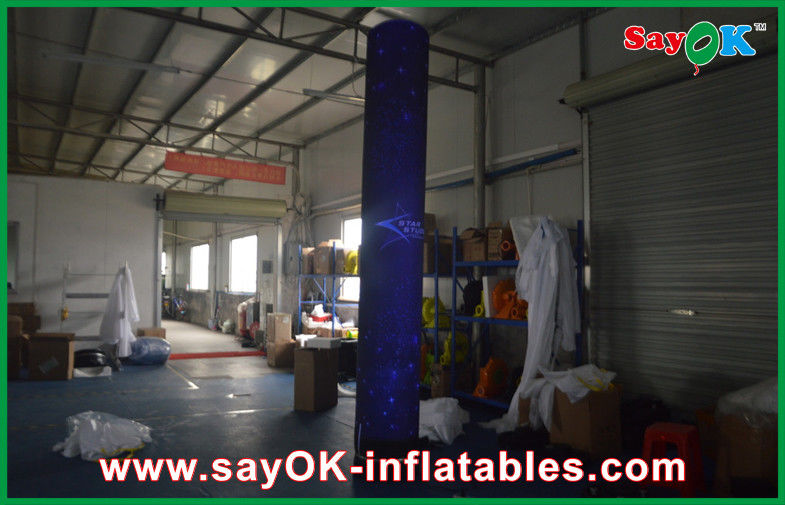 4m Decoration / Advertising Inflatable Columns With 500w Bulbs  Hangout