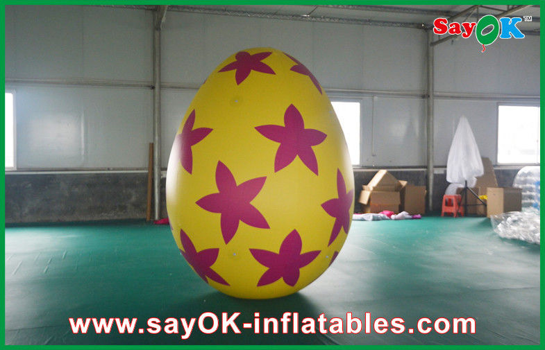 Pvc Outside Inflatable Holiday Decorations Painted Decoration Egg