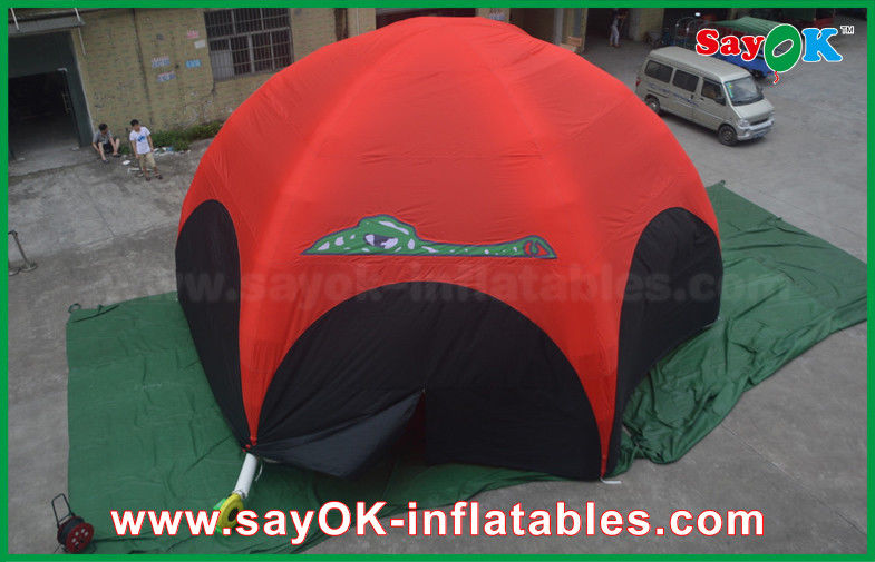 Air Tent Camping DIA 10m Outdoor Print Inflatable Spider Tent With  Four Side Walls Print Avaliable
