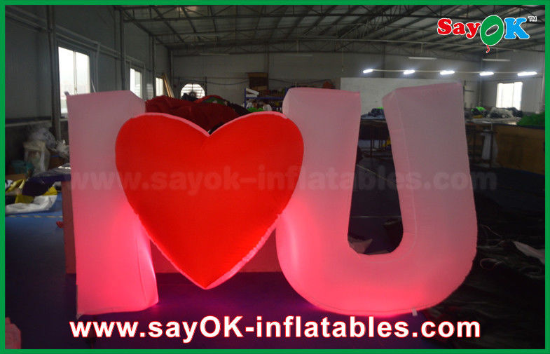Special  Design Giant Outdoor Inflatable Led Letter / Number with Remote Controller