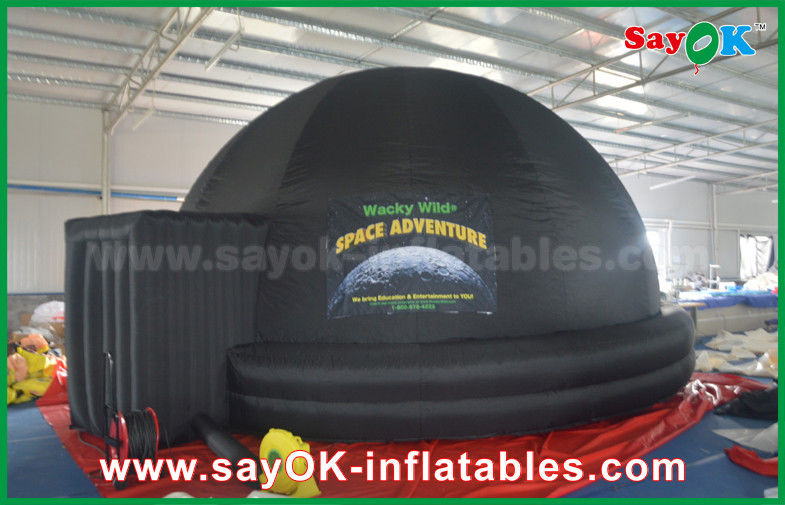 5m DIA Black Inflatable planetarium Dome Projection Tent For School Teaching