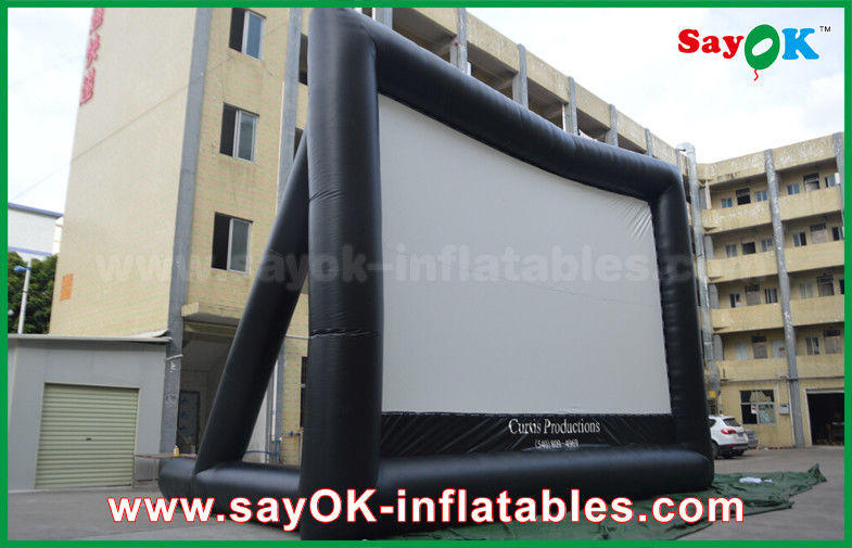 Giant 10 mL x 7 mH Projection Cloth Inflatable TV Screen CE / SGS