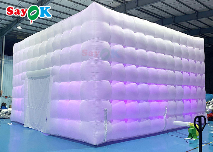 Mobile 8x8x4m Outdoor White Inflatable Air Tent For Happy Parties Inflatable Party Tent