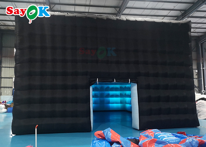 Inflatable Cube Tent Flexible Inflatable Air Tent With Led Lights Blow Up Camping Tent