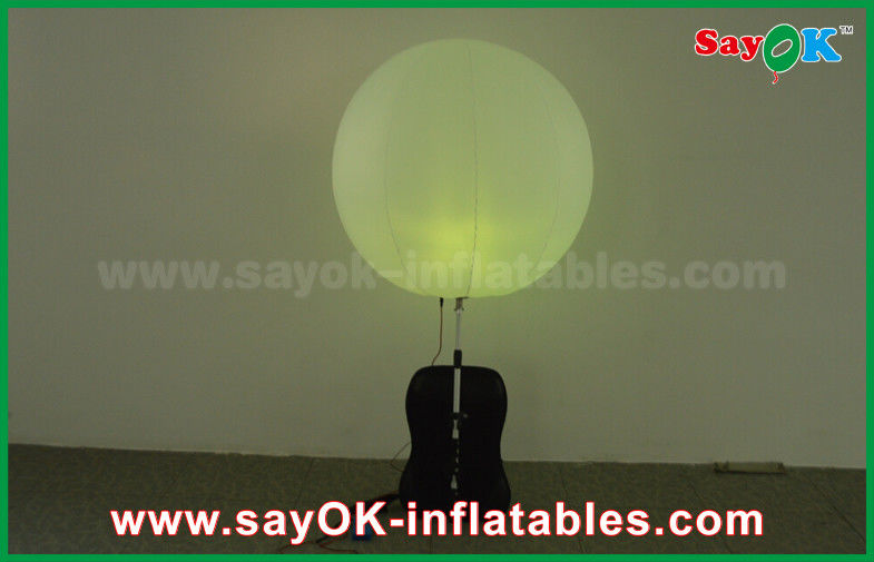 Windproof Nylon Inflatable Lighting Decoration Backpack Ball With LED Light For Advertising