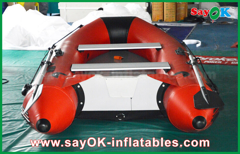 0.9mm PVC Inflatable Boats Aluminium Alloy Floor 4-6 Person Canoeing Kayak