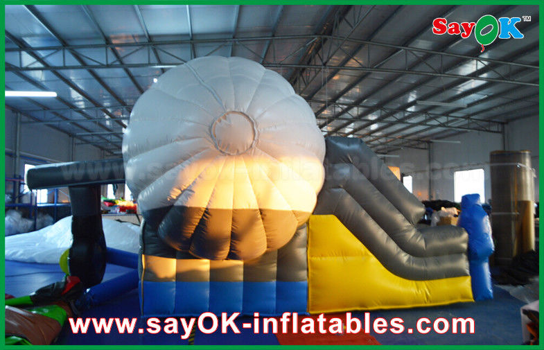 Outdoor AirPlane Shape Inflatable Bounce Slider With CE / UL Blower For Playing