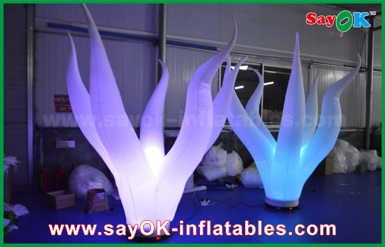 1.5m High Nylon Cloth Inflatable Lighting Coral Water Plant For Stage Decoration
