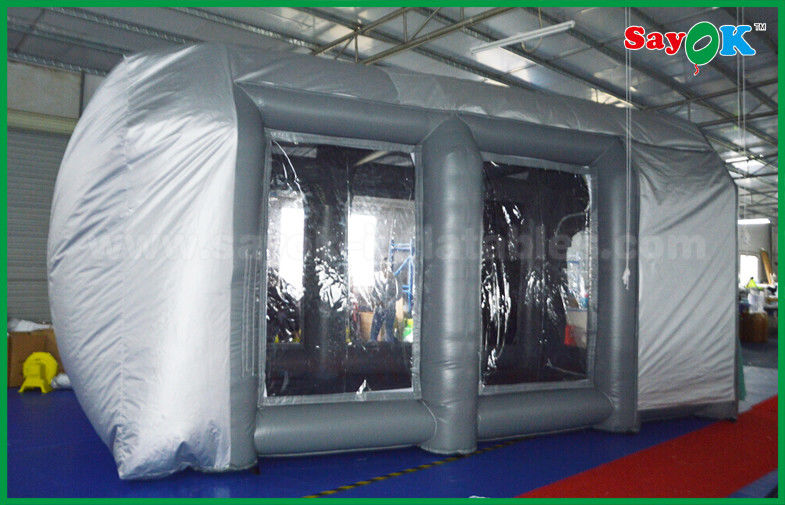 Waterproof Cutomized Inflatable Air Tent / PVC Inflatable Spray Booth For Car Paint Spraying