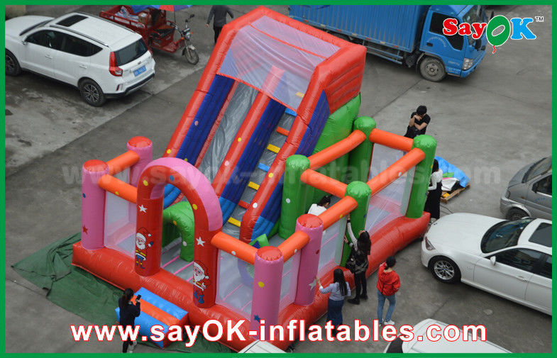 Red PVC Inflatable Bounce Waterproof Blast Zone Magic Inflatable Bouncy Castle