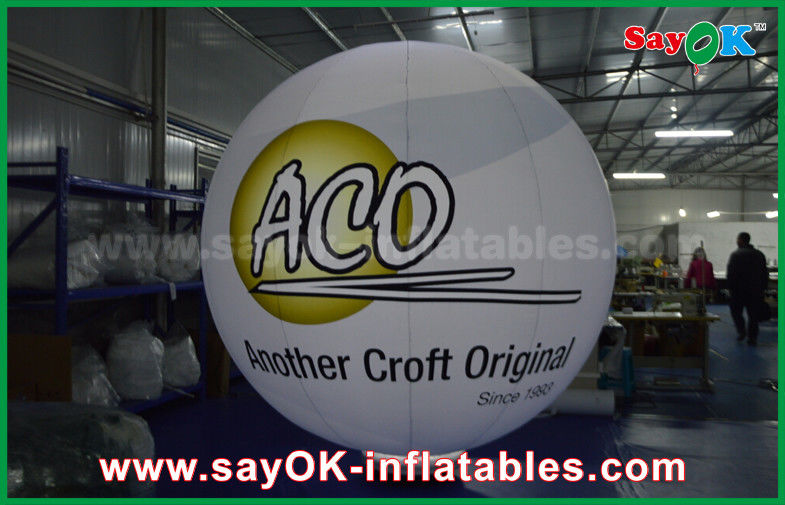 0.2mm PVC Airtight Inflatable Ground Balloons Waterproof With Logo Print