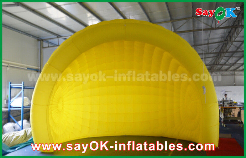 Inflatable Outdoor Tent Yellow Helmet Inflatable Air Tent Inflatable Igloo Tent Dome For Event / Party