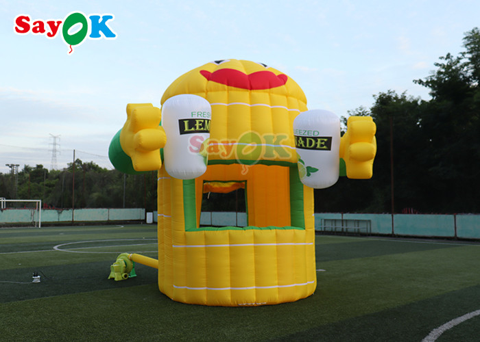 Oxford Inflatable Air Tent Lemon Cartoon Booth Aerated Custom Made Inflatable Lawn Tent
