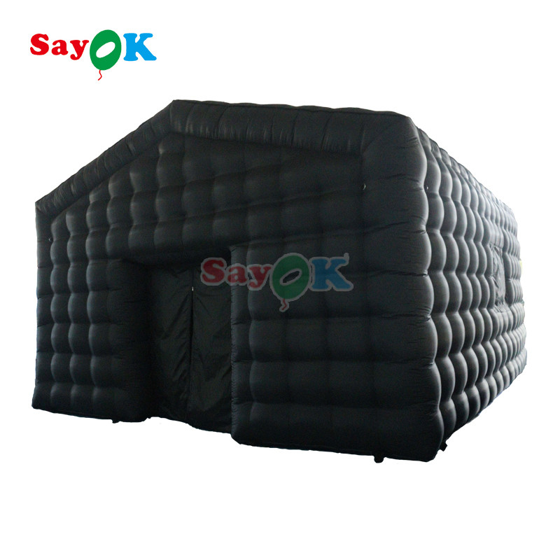 Portable LED Disco Lighting Mobile Night Club Tent Inflatable Cube Party Tent Inflatable Nightclub For Rent
