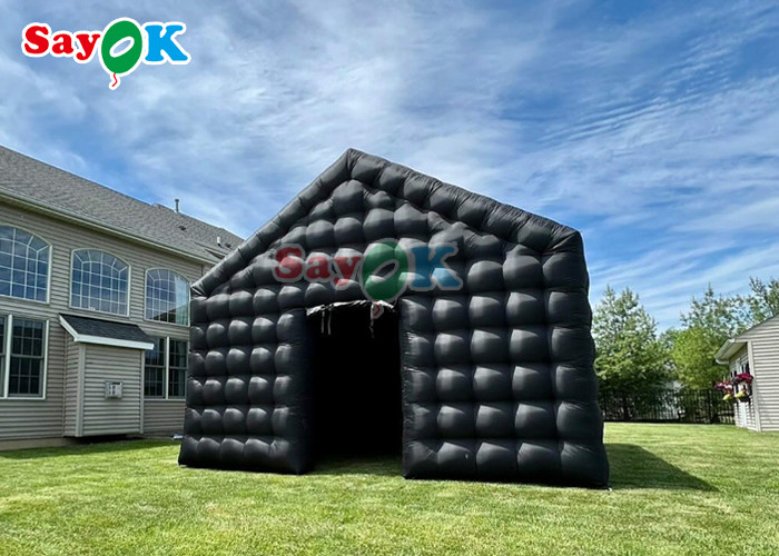 Black Disco Inflatable Light Mobile Night Club Tent Portable Party Led Lighting For Inflatable Nightclub Rental